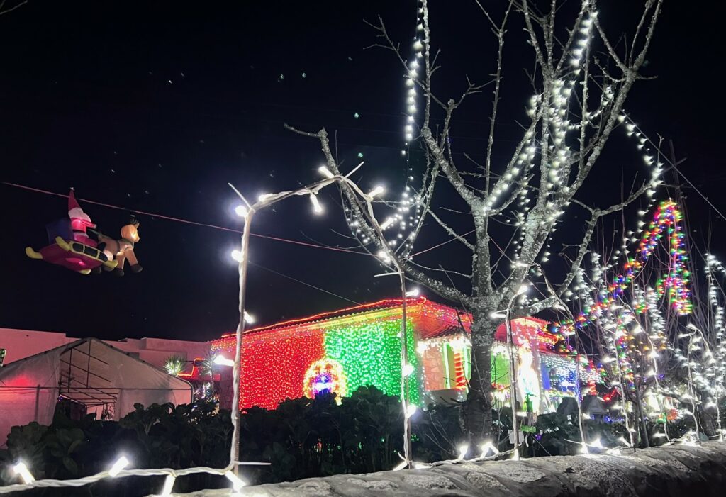 Arte nas luzes de Natal em Amares