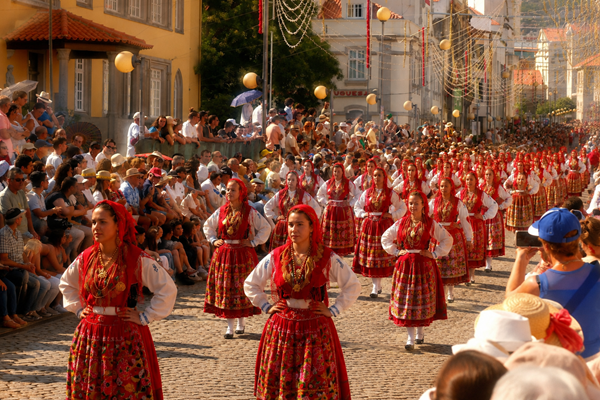 Desfile da Mordomia nas Festas de Nossa Senhora da Agonia em Viana do Castelo